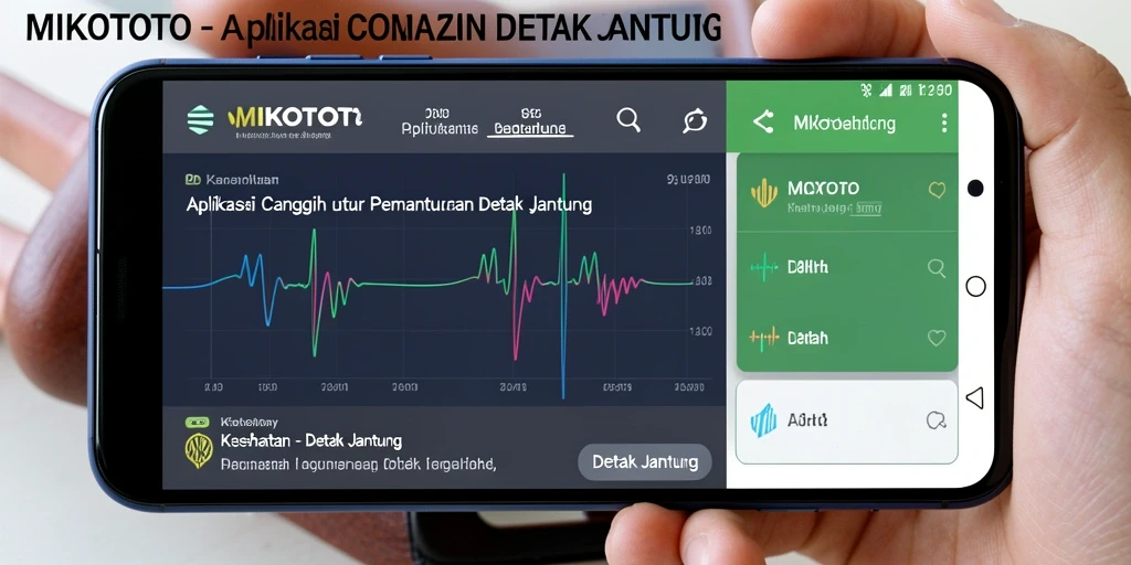 Antarmuka MIKOTOTO menampilkan grafik detak jantung yang jelas.