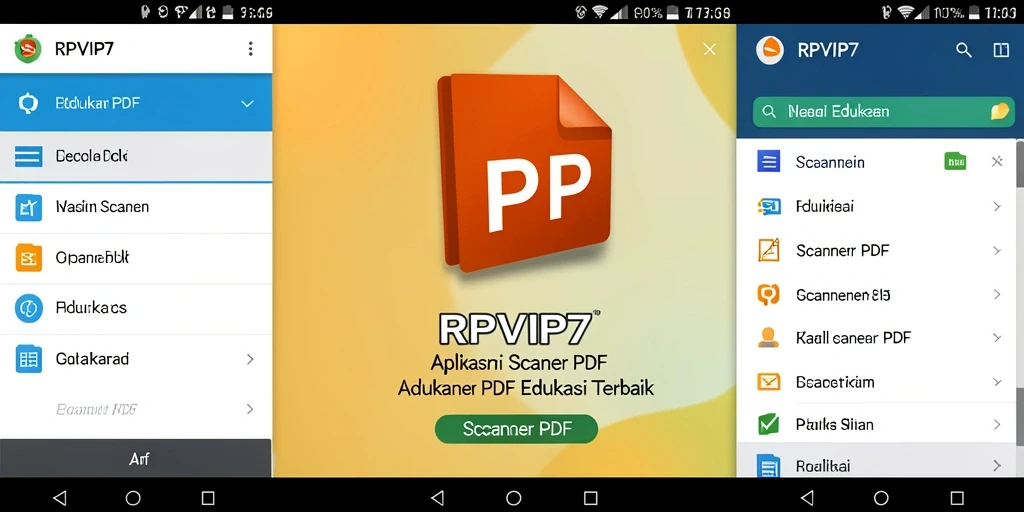 Tampilan antarmuka RPVIP7 saat memindai dokumen PDF.