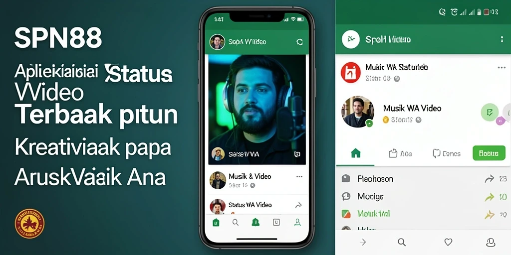 Antarmuka SPN88 menampilkan berbagai pilihan untuk mengedit video status WA.