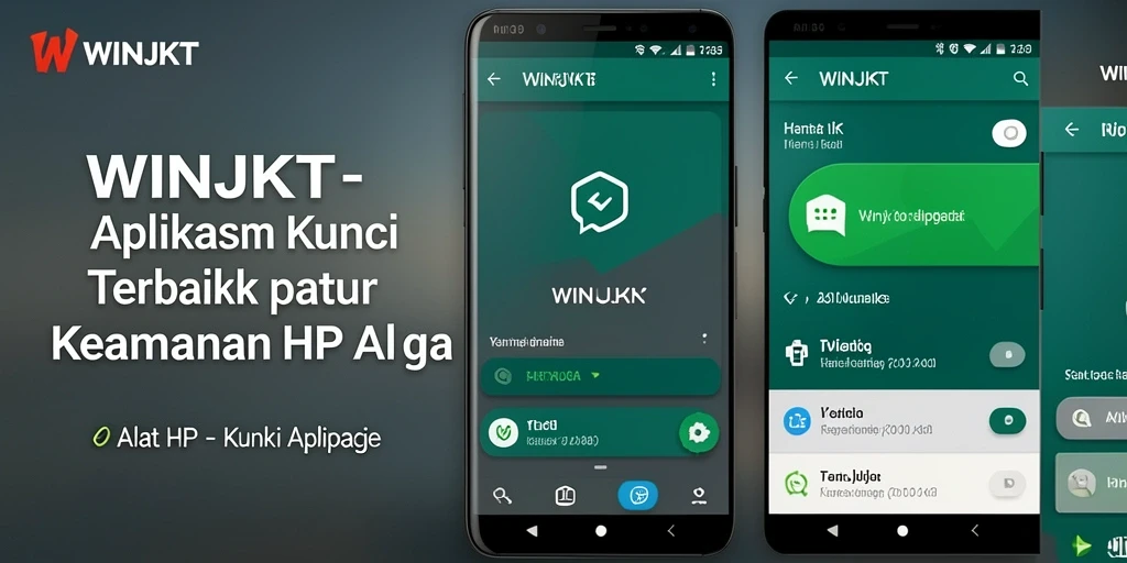 Screenshot antarmuka WINJKT yang menunjukkan fungsi penguncian aplikasi.
